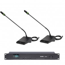 MiCWL A351M with A3506 Gooseneck Wired Conference Microphone System 1 President 1 Delegate 1 Controller