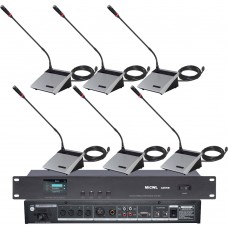 8 Desktop Digital Conference Microphone System President Delegate 48V Power Controller MiCWL A3515 