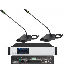 MiCWL A460M with A4606 Video USB Network Digital Conference Microphone Smart System 1 President 1 Delegate 1 Controller