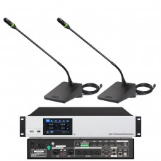 MiCWL A460M with A4605 Video USB Network Digital Conference Microphone Smart System 1 President 1 Delegate 1 Controller