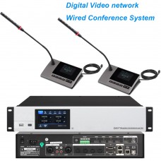 MiCWL A460M-A4621 Digital Video USB Network Gooseneck Conference Microphone Smart System Built-in Speaker President Delegate