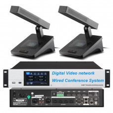 MiCWL A460M with A4632 Video USB Network Digital Conference Microphone Smart System 1 President 1 Delegate 1 Controller