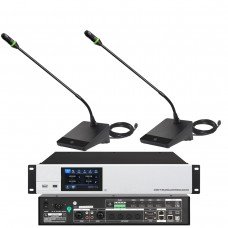 MiCWL A460M with A4606 Video USB Network Digital Conference Microphone Smart System 1 President 1 Delegate 1 Controller
