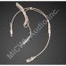 MiCWL CM60 Top Cardioid Head Headset Headworn Microphone for Shure Audio Technica Sennheiser MiPro Wireless Aviation Safety plug