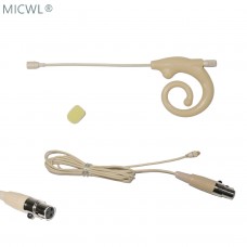 Beige Detachable Snail Headset Microphone for AKG / Samson Wireless