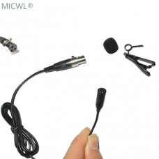 Lavalier Micrófono de solapa compatible con transmisor inalámbrico AKG  Samson - Micrófono condensador unidireccional - Mini XLR TA3F Plug