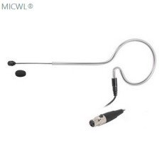 Black Single Ear Hanging Headset worn Mic Microphone for AKG, Samson ... 3pin mini female