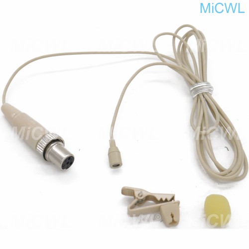 New Clip On Lapel Microphone Hands Free Wired Condenser Mini Lavalier Mic  3.5mm