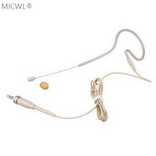 Beige Single ear Hook Headset Microphone For Sennheiser G1 G2 G3