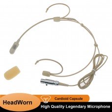 SM52 Headset Wireless Microphone HeadMic For Sennheiser Shure AKG MiPro Mini 4Pin 3Pin Cardioid Headworn Mic