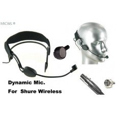 Black - ME3 Dynamic Microphone Headset Mic For Shure Bodypack