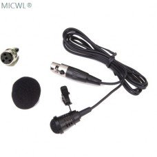 New ME4-4P Lavalier Lapel clip Condenser Microphones For Shure Wireless Transmitter