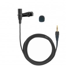Omnidirectional Lavalier Lapel Microphone Clip on Condenser Mic for Sony UWP V1 D11 D21 Wireless Microphones Transmitter System