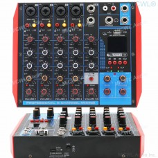 AG6-USB Portable Computer Live USB Mixer Audio Card 6 Channel Bluetooth Mixing Console USB 48V Switch Each Channel
