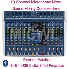 MICWL ES10 Bluetooth Live Studio Audio Mixer Mixing Console 24-Bit Digital Effect Processor