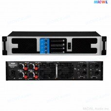 MiCWL X8400 Digital Power Amplifier 6400W 4 Channel Microphones AMP PreAMPs 4x800W at 8Ohm 4x1600W 4Ohm