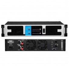 Pro 2 Channel Digital Power Amplifier 3200 Watt Microphones Speaker AMP PreAMPs 2x800W at 8Ohm 2x1600W 4Ohm 1U X8200 Black