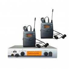 EM300 IEM G3 UHF earphone Stage Wireless Monitor System with 2 BodyPack