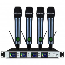 EW400 G4-835 4-Channel Handheld Wireless Microphone System Squelch Noise EM9000 Digital Technical Anti-interference