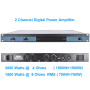 MiCWL 2 Channel 1300W Power Amplifier - Digital Professional Audio Amp with Volume Switch, XLR Input, for 8Ω Speakers