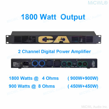 CA450 CA Series 1800W Digital Power Amplifier 2 Channel With Bridging Function Stage Concert Karaoke PA Audio Equipment AMP