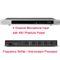 MiCWL R1811 4 Channel Digital Frequency Shifter Anti-scream Processor Anti-interference Mixer Conference Meeting Rookm Stage Karaoke