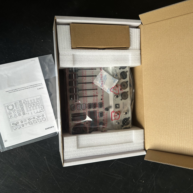 FLOW8 8-Channel Digital Mixer with Bluetooth, USB Audio Interface & App Control - 2 Built-in FX Processors for Live Streaming, Podcast, Recording