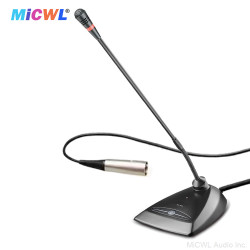 MX418 Wired Boundary Microphone - 5m Cable Omnidirectional Conference Mic with XLR Connector, Supports 48V Phantom Power, Professional Desktop Mic for Mixer, Boardroom, Office, Zoom