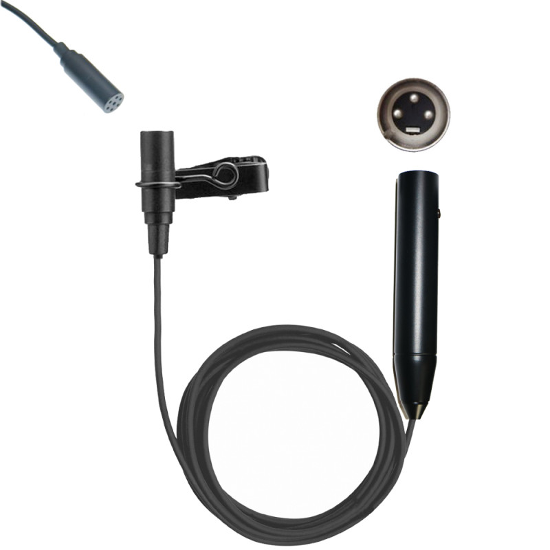 ME2 XLR 3Pin Phantom Power Lavalier Lapel Microphone For Sound Console DJ Mixer ME2 XLR 3Pin Phantom Power Lavalier Lapel Microphone For Sound Console DJ Mixer