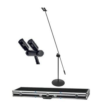 MiCWL C30 Professional Dual-Microphone Pole Standing Condenser Capacitor Super Cardioid Microphone For Stage Concert Lecture Flight Case MiCWL C30 Professional Dual-Microphone Pole Standing Condenser Capacitor Super Cardioid Microphone For Stage Concert Lecture Flight Case
