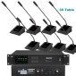 Digital Wireless Conference System with Chairman Priority - 30 Gooseneck Mics, LCD Display, Long Range MiCWL A116