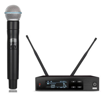 Advanced QLXD 100 Channel True Diversity Wireless Microphone System QLXD4 Receiver QLXD2 Beta58 Handheld Metal Material Audio Advanced QLXD 100 Channel True Diversity Wireless Microphone System QLXD4 Receiver QLXD2 Beta58 Handheld Metal Material Audio