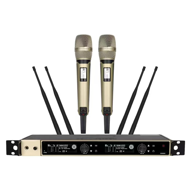 Digital 6000 Wireless Microphone System SKM6000 Handheld Transmitter 2x100 Channel Digital 6000 Wireless Microphone System SKM6000 Handheld Transmitter 2x100 Channel