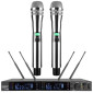 2 KSM8 Silver Handheld Digital Wireless Microphone System Professional Singing