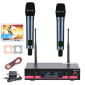 EW100 G3 Professional UHF Wireless Microphone System Dual Handheld Mics 100 Adjustable Frequencies Long-Range Anti-Interference Transmission