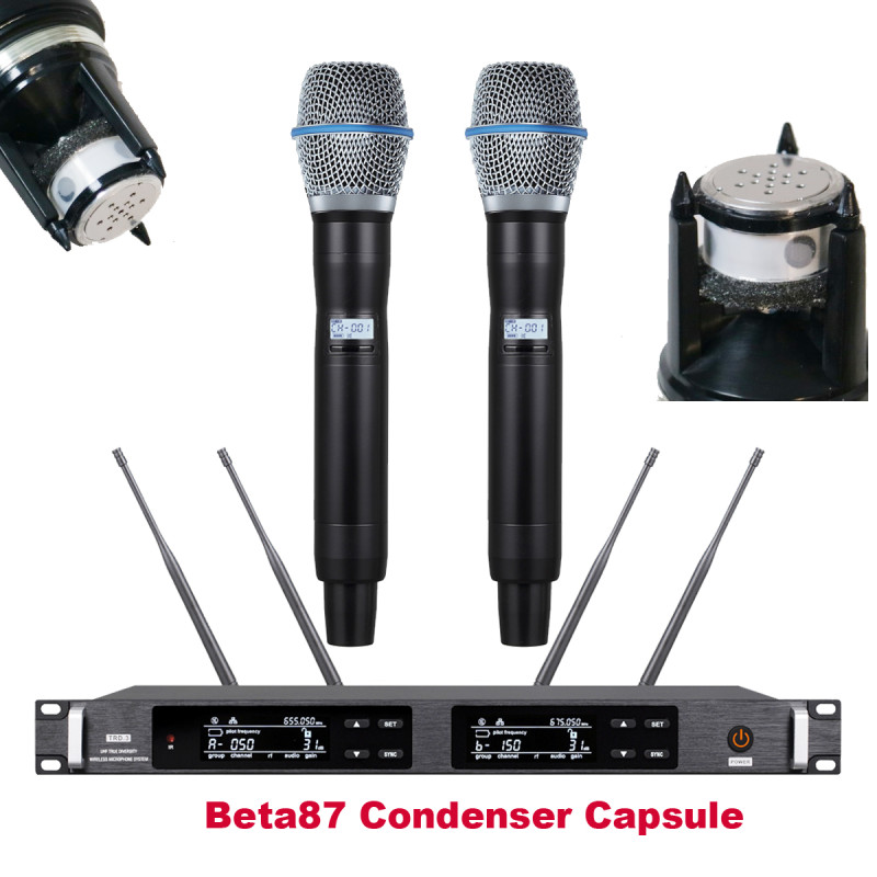 ULXD4D 2 Beta87a Sure Axiet Digital Wireless Microphone System B87a Condenser Capsule Microfono Dual Handheld Stage