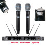 ULXD4D 2 Beta87a Sure Axiet Digital Wireless Microphone System B87a Condenser Capsule Microfono Dual Handheld Stage