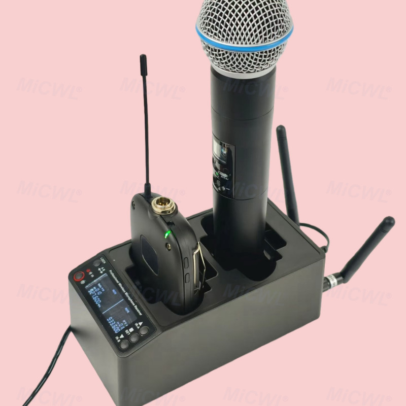 Rechargeable SLXD24 Beta58 Handheld Digital Wireless Microphone System – Professional UHF Mic for Stage Performance, Karaoke, Party & Live Events Bodypack Charging Option
