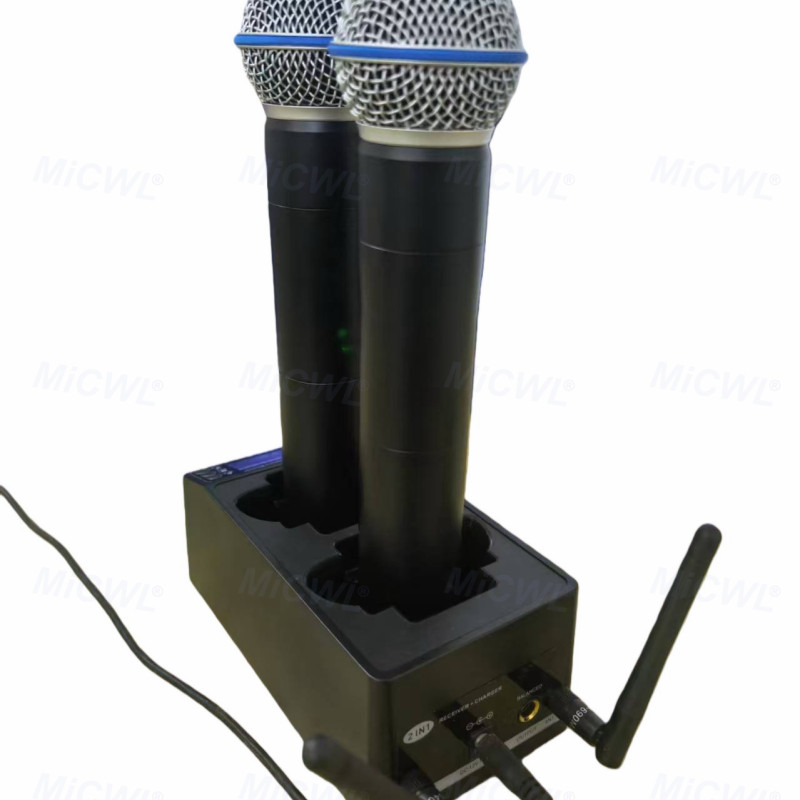 Rechargeable SLXD24 Beta58 Handheld Digital Wireless Microphone System – Professional UHF Mic for Stage Performance, Karaoke, Party & Live Events Bodypack Charging Option