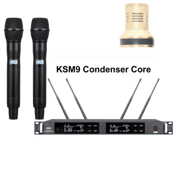 Advanced ULXD4 Dual KSM9 Condenser Capsule Handheld Stage Vocal Concert Mics Sets 4 Antenna True Diversity Advanced ULXD4 Dual KSM9 Condenser Capsule Handheld Stage Vocal Concert Mics Sets 4 Antenna True Diversity