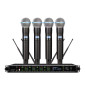 AD4Q-Beta58 4 Channel Wireless Microphone System 4 Beta-58 Handheld Cardioid Dynamic DJ Karaoke Stage Sing