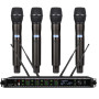 AD4Q 4-Channel Wireless System - Digital LED Display with KSM9 Capsules for Stage & Studio
