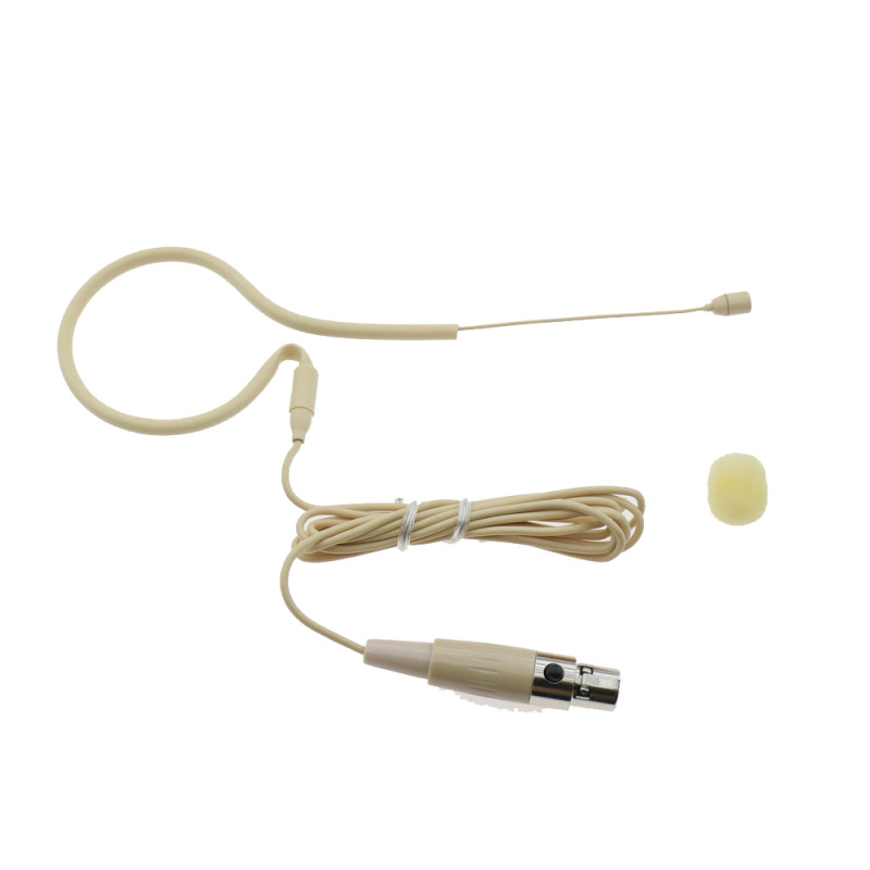 Beige MX153 Hanging Earset Headset Microphone For Shure Sennheiser EW G3 G4 4Pin AKG Samson 3Pin Limited Edition