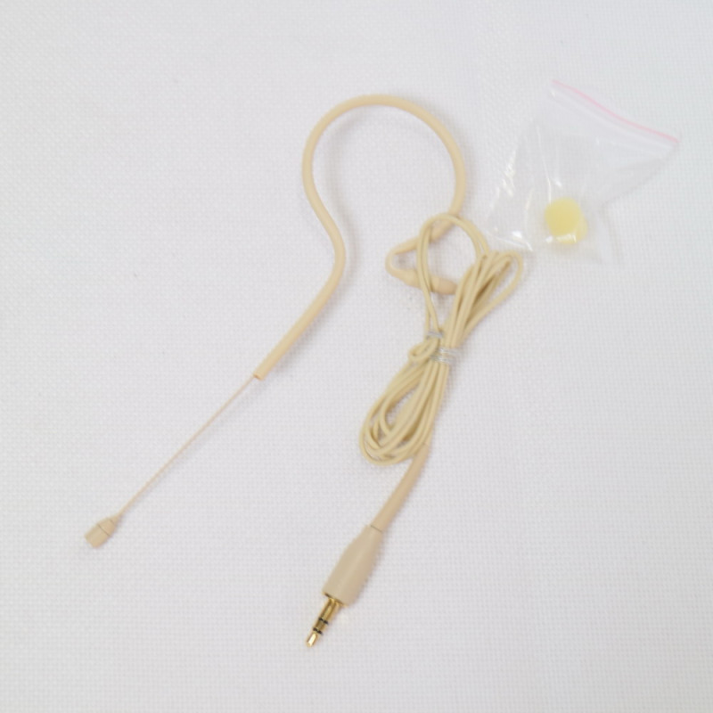 Beige MX153 Hanging Earset Headset Microphone For Shure Sennheiser EW G3 G4 4Pin AKG Samson 3Pin Limited Edition