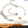 MiCWL CM90 Beige Cardioid Foldable Headset Microphone for Shure Sennheiser AKG Audio-Technica Head worn Wireless