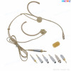 MiCWL CM90 Beige Cardioid Foldable Headset Microphone for Shure Sennheiser AKG Audio-Technica Head worn Wireless