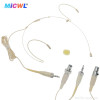 HM200 HeadMic Headset Microphone For Sennheiser AKG Shure MiPro Audio-Technica Samson Wirelss TA4F TA3F 3.5mm Beige