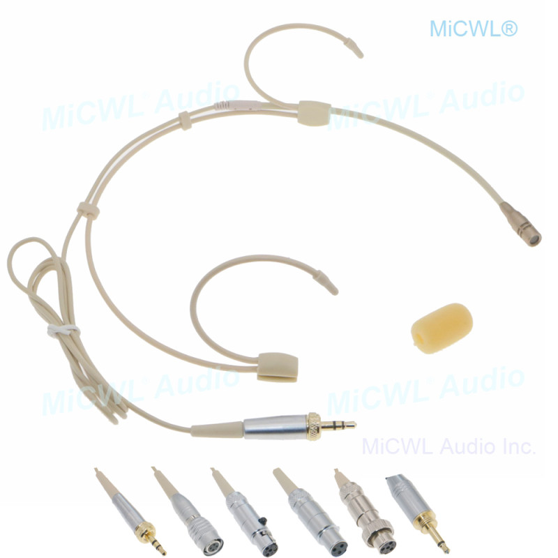 CM90F Beige Headset Cardioid Microphone for Shure 4Pin Sennheiser G3 G4 G5 AKG Audio-Technica Headworn Wireless CM90F Beige Headset Cardioid Microphone for Shure 4Pin Sennheiser G3 G4 G5 AKG Audio-Technica Headworn Wireless