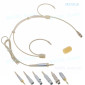 CM90F Beige Headset Cardioid Microphone for Shure 4Pin Sennheiser G3 G4 G5 AKG Audio-Technica Headworn Wireless