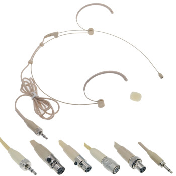 OM61 Double ear Wearing Headset Condenser Microphone Mic for Shure Sennheiser AKG Audio Technica Wireless BodyPack Transmitter OM61 Double ear Wearing Headset Condenser Microphone Mic for Shure Sennheiser AKG Audio Technica Wireless BodyPack Transmitter